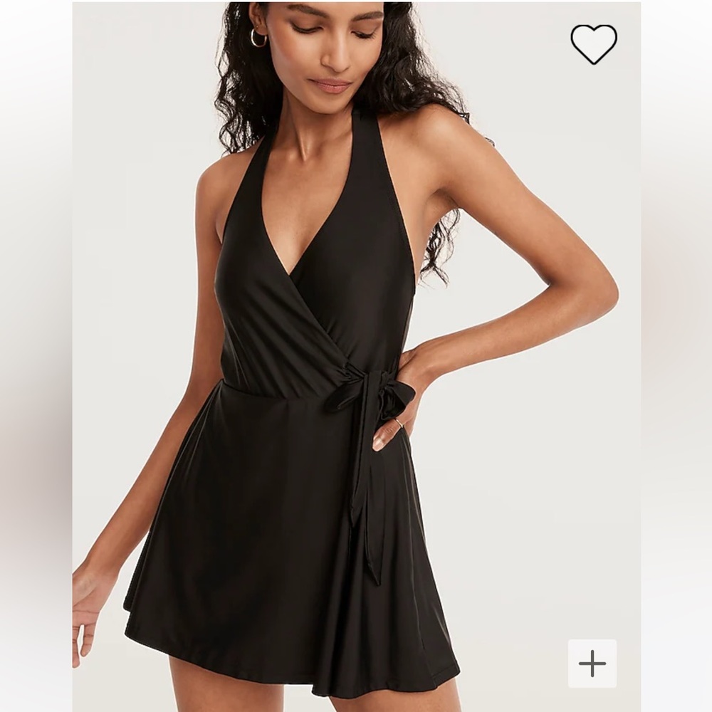 Jcrew Halter wrap swim dress